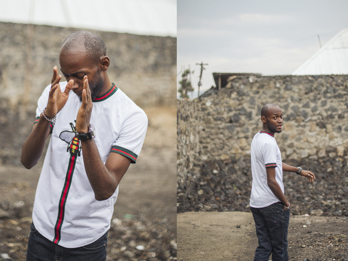 Glody, singer, Goma DRC