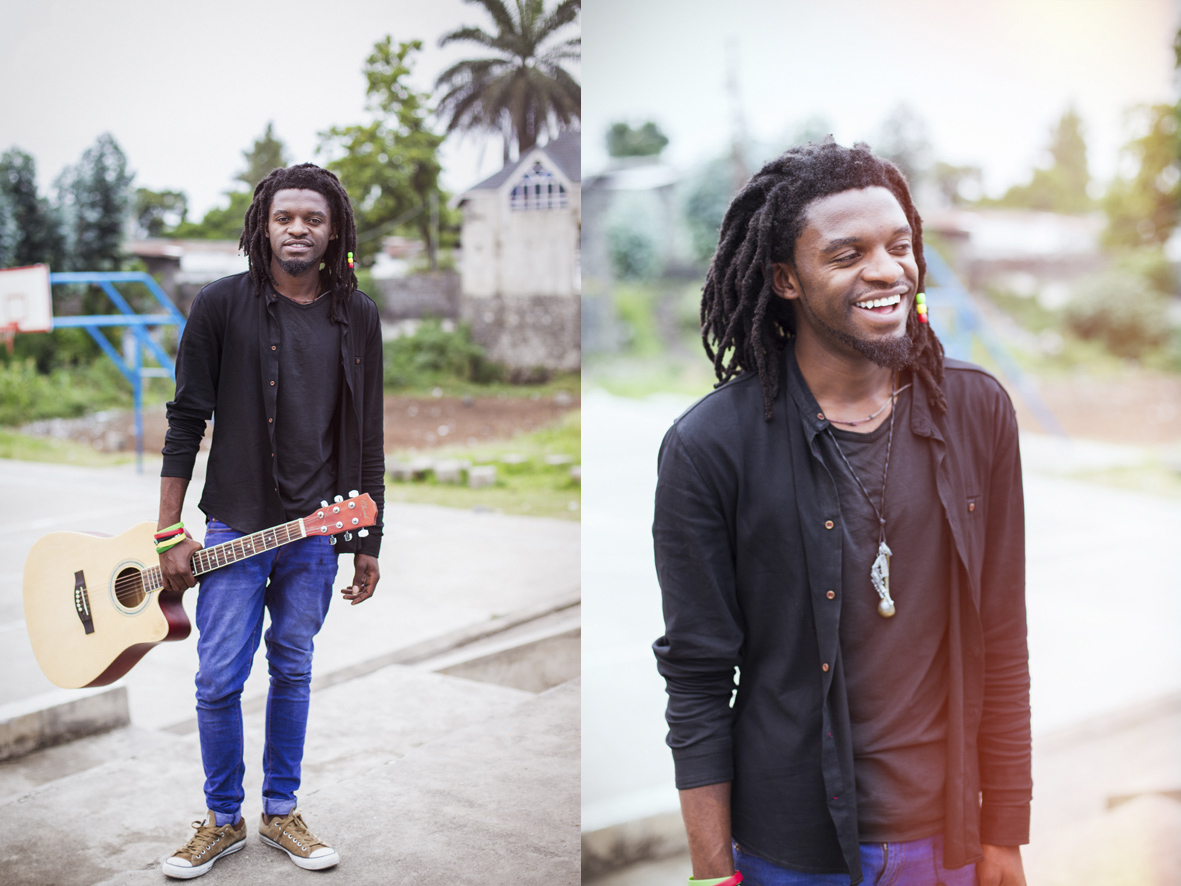 Arsene 'Arky' Kyondo, musician, Goma DRC